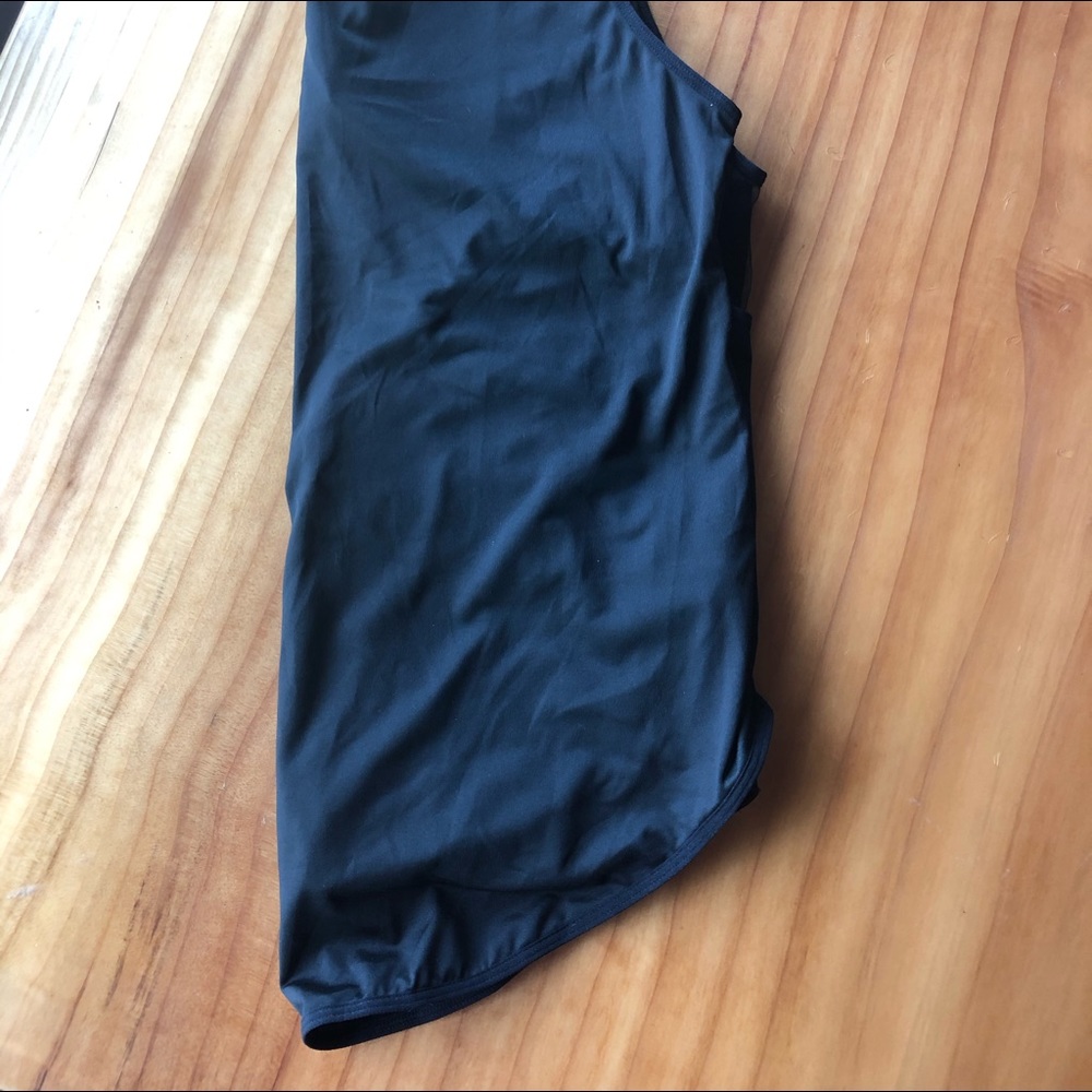 Women’s black mesh tank top